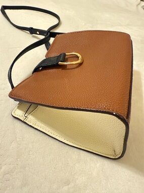 Lauren Ralph Lauren Brown Crossbody with Black Strap